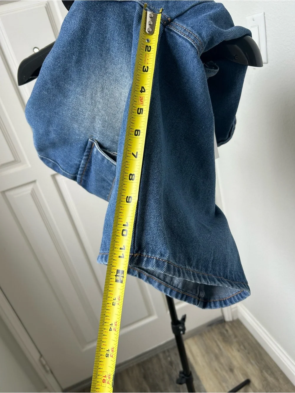 Avandress Y2K Denim Cargo Jorts Wide Leg Skater Jorts Baggy Jean Shorts